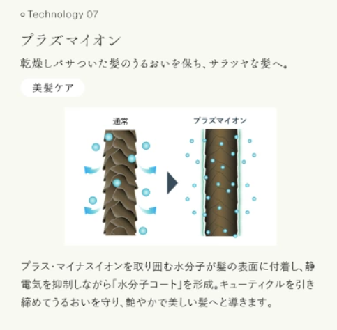 ステラボーテリフトブラシPROのプラズマイオン説明