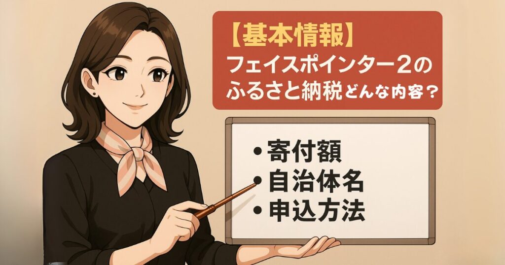 フェイスポインター2ふるさと納税どんな内容？