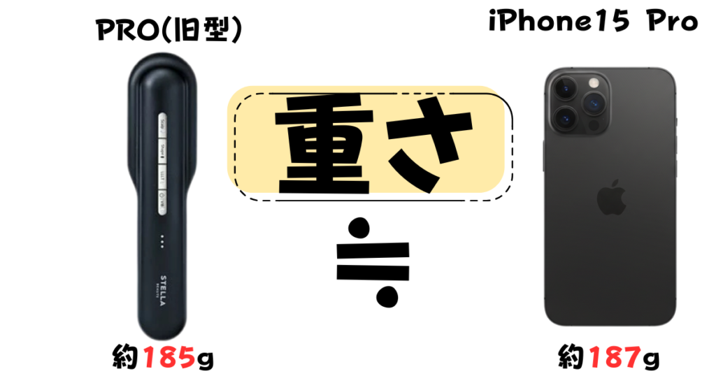 PROの重さ比較