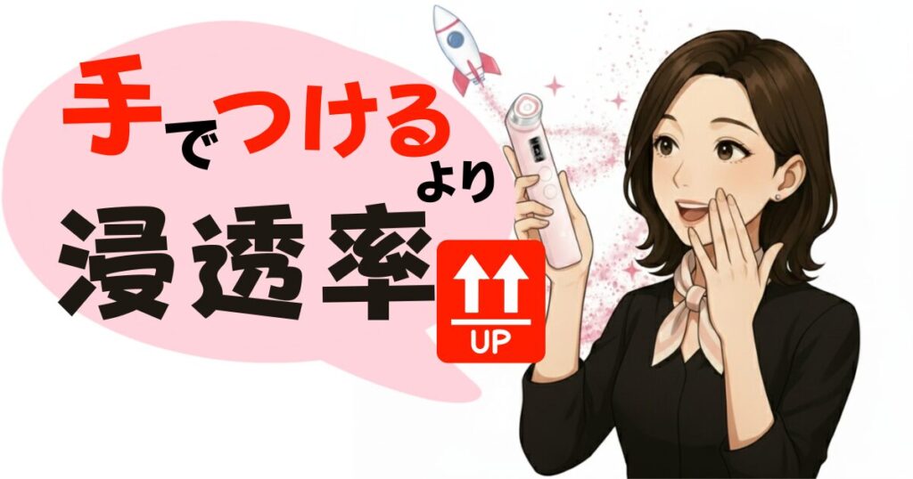 ハンドプレスより浸透率UP