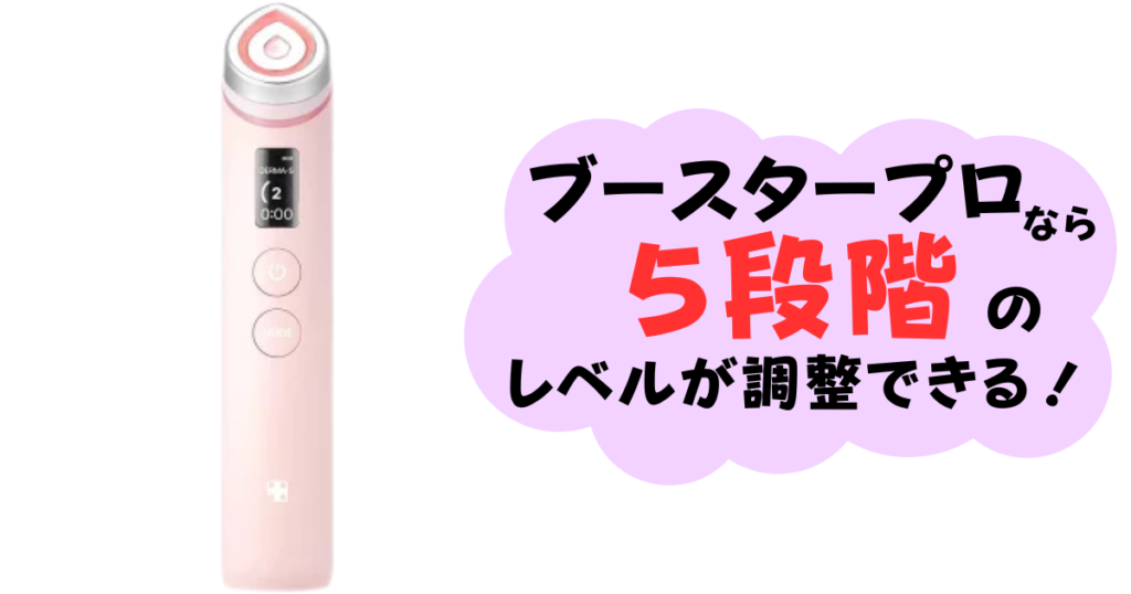 EMSは5段階のレベル調整