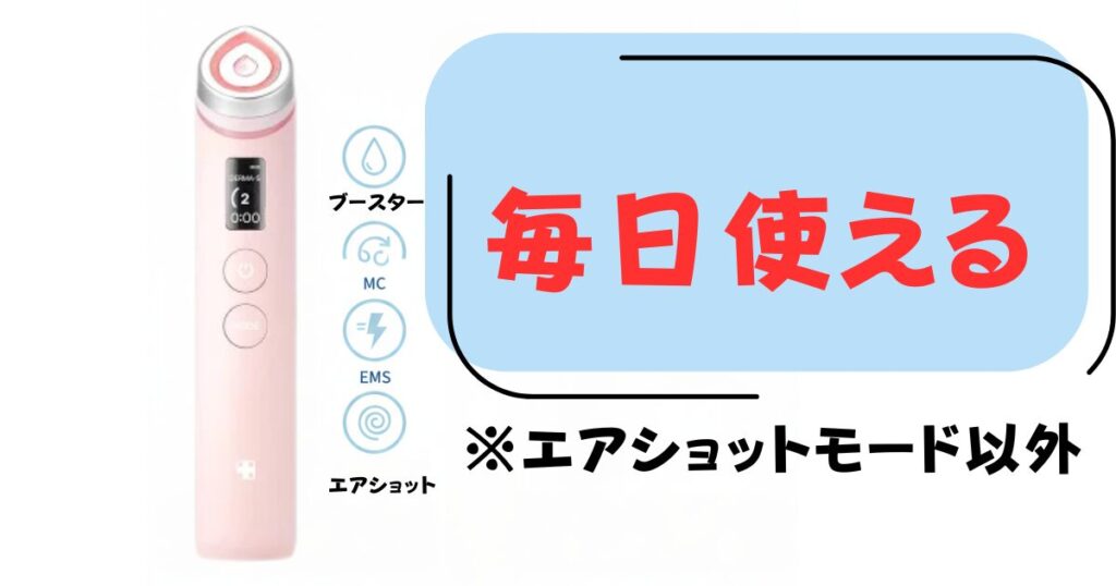 ブースタープロは毎日使えます