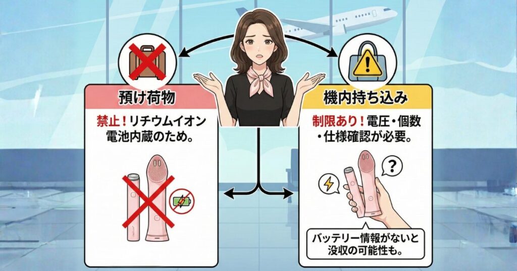 機内持ち込みできるかどうか