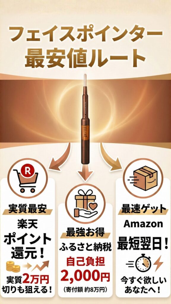 フェイスポインター最安値ルート