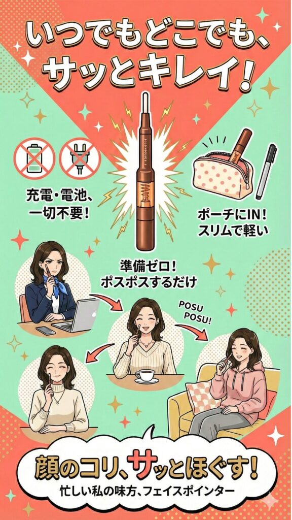 フェイスポインターは充電も不要