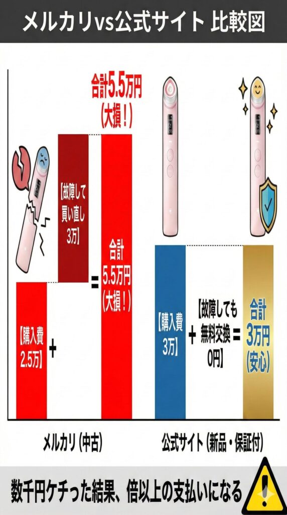 メルカリと公式サイト
