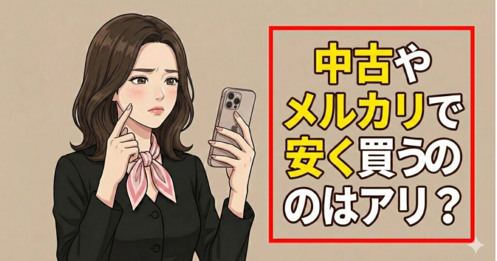 中古やメルカリで安く買うのはアリ？