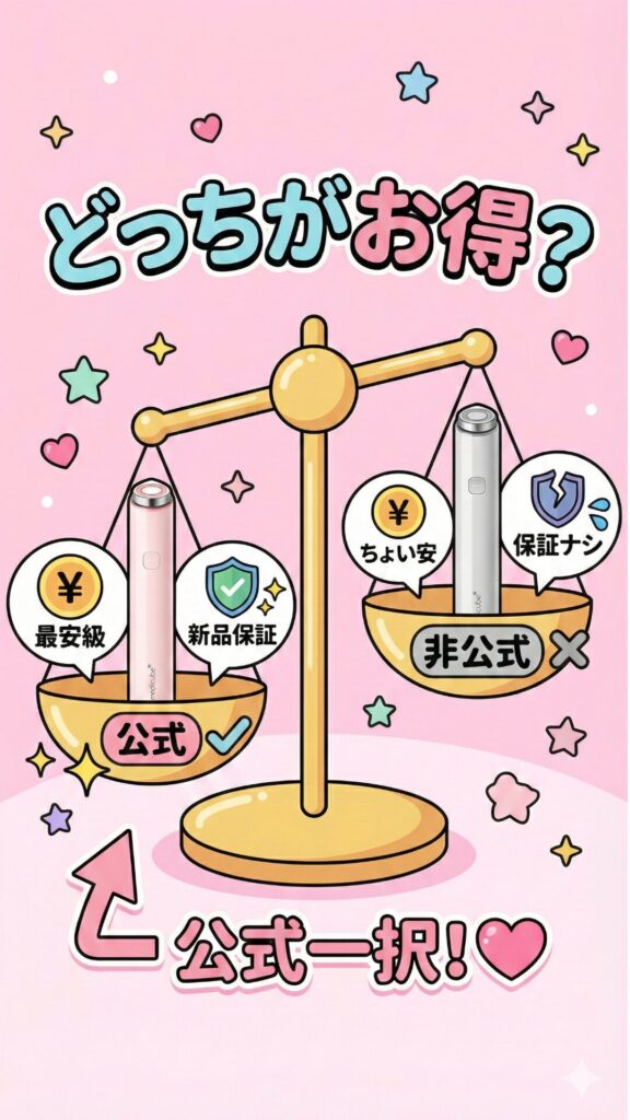 公式VS非公式どっちがお得？