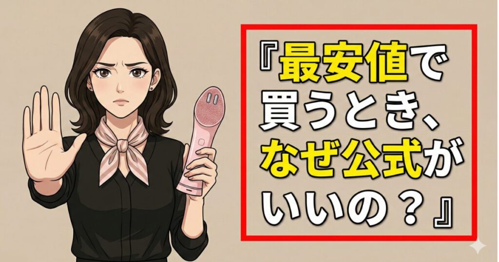 メディキューブ美顔器ミニを最安値で買うとき、なぜ公式がいいの？