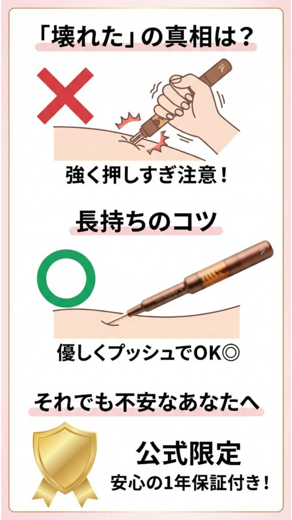 悪い口コミには「壊れた」の声も