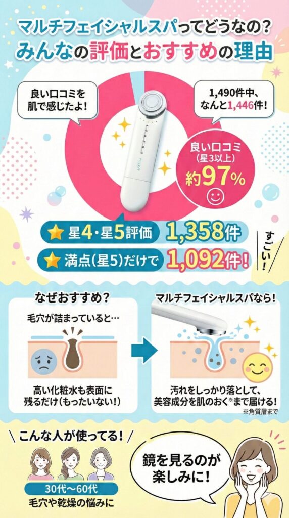 1,490件中1,446件(約97%)が良い口コミ