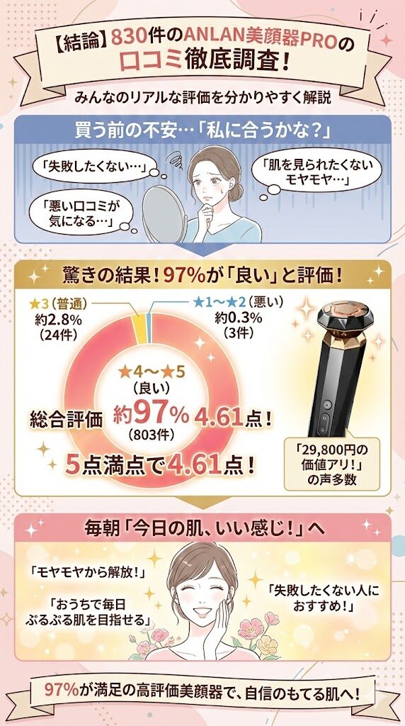 ANLAN美顔器の口コミまとめ