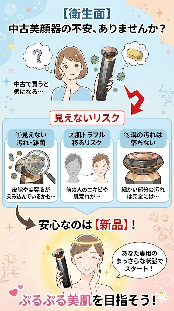 【衛生面】他人の使用による肌トラブルの恐れ