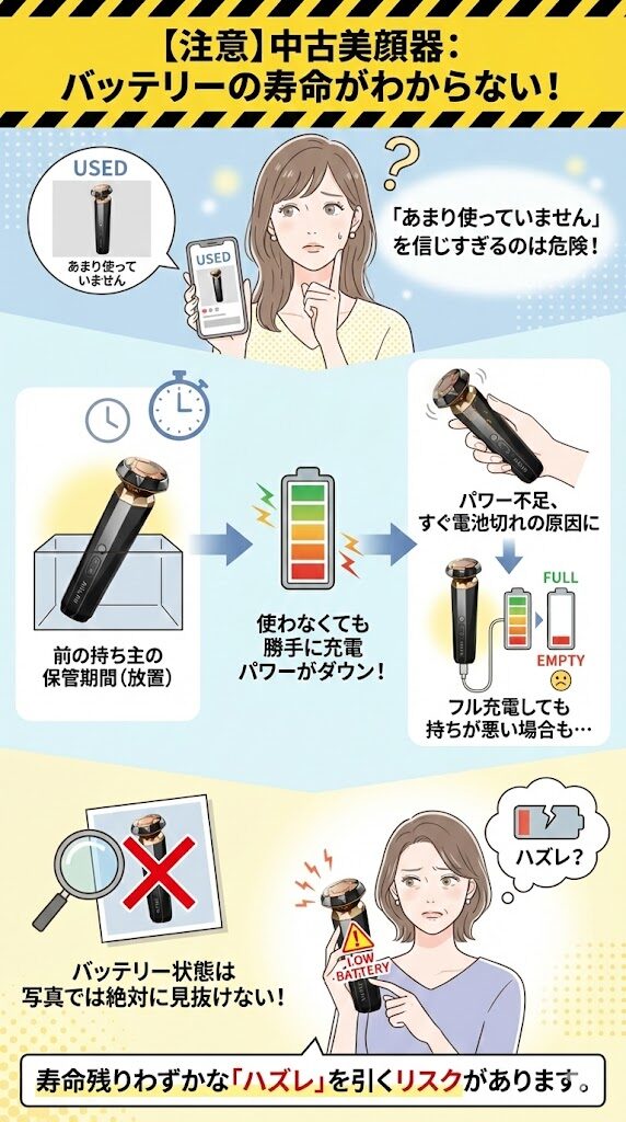 【注意】バッテリーの寿命がわからない