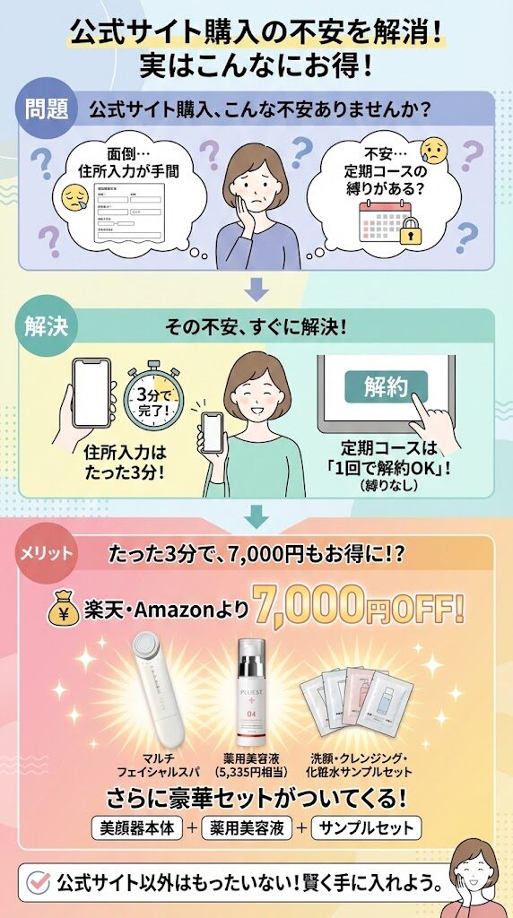 マルチフェイシャルスパは公式がお得