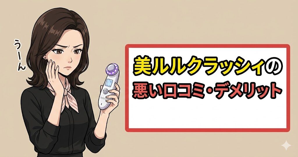 美ルルクラッシィの悪い口コミ・デメリット