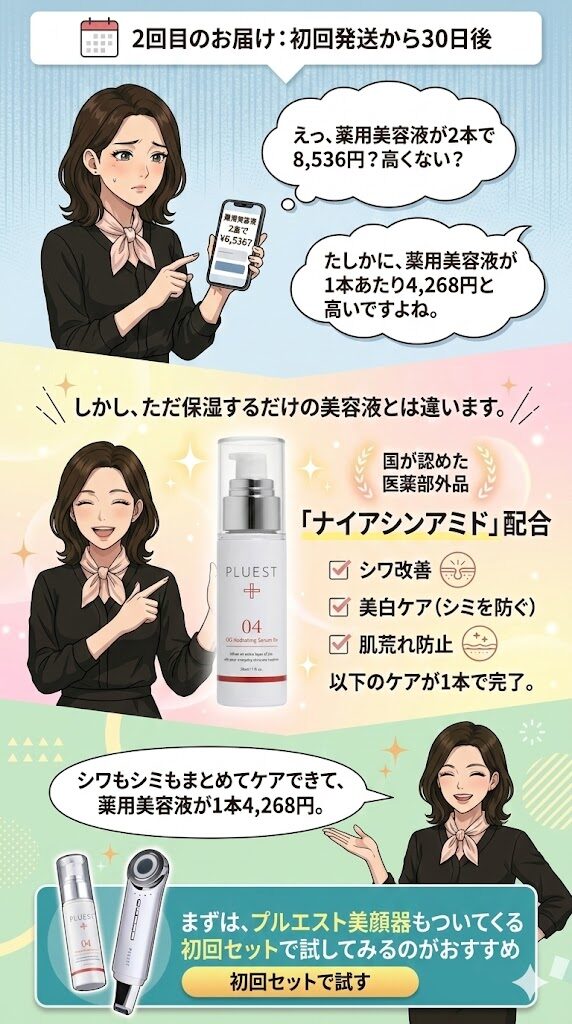 プルエスト美顔器の初回セット内容