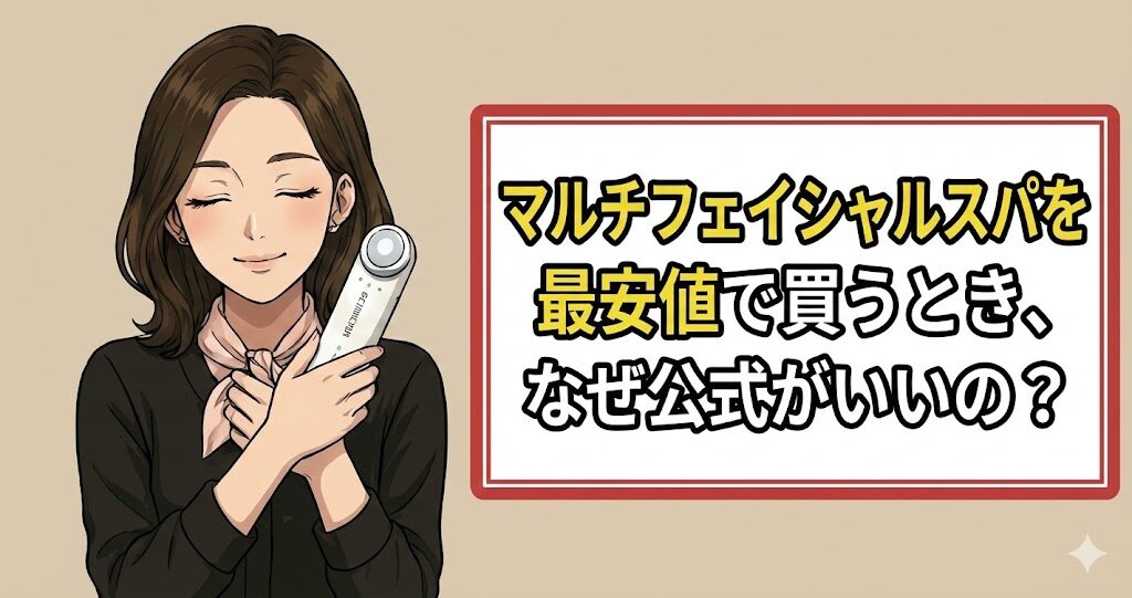 マルチフェイシャルスパを最安値で買うとき、なぜ公式がいいの？
