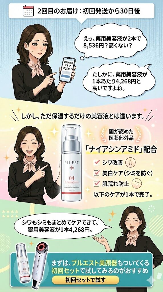 プルエスト美顔器の初回セット内容