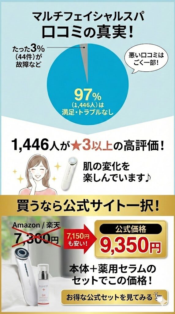 マルチフェイシャルスパのまとめ