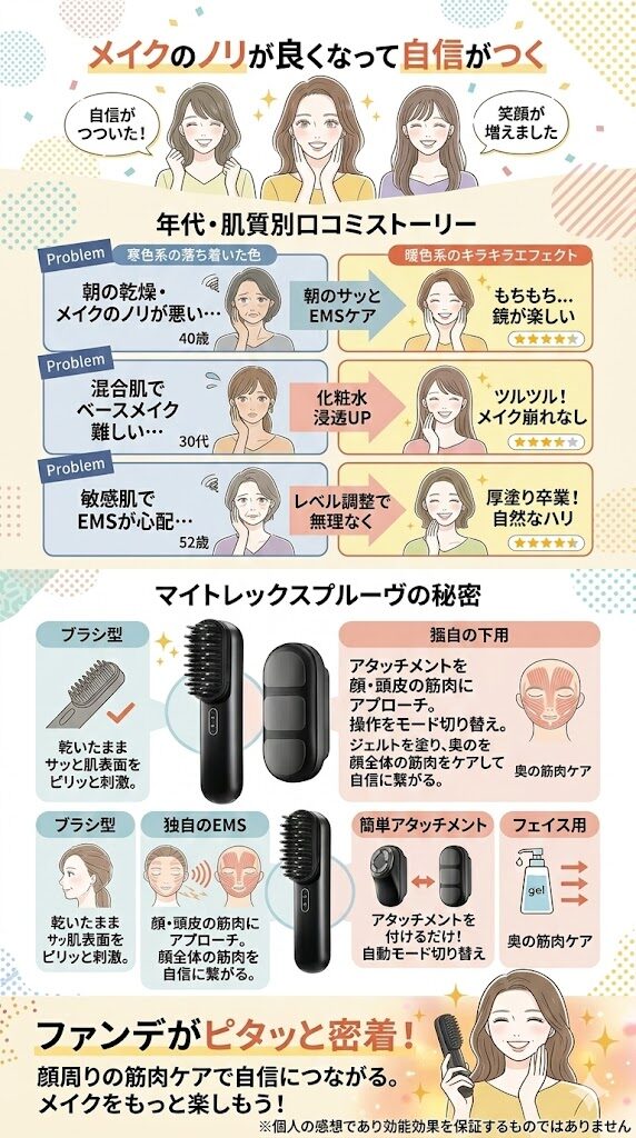 メイクのノリが良くなって自信がつく