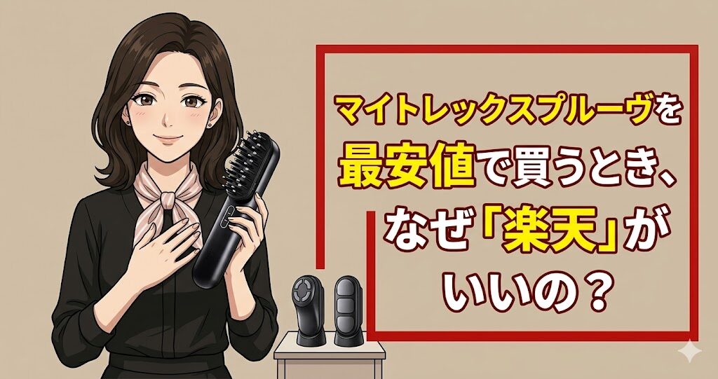 マイトレックスプルーヴを最安値で買うとき、なぜ「楽天」がいいの？