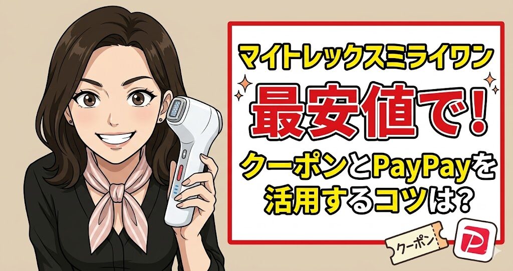 マイトレックスミライワンを最安値で！クーポンとPayPayを活用するコツは？
