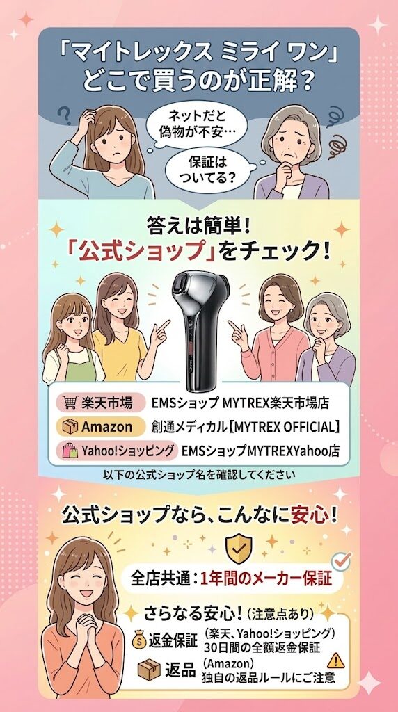 マイトレックスミライワンはどこで買うのがいい？