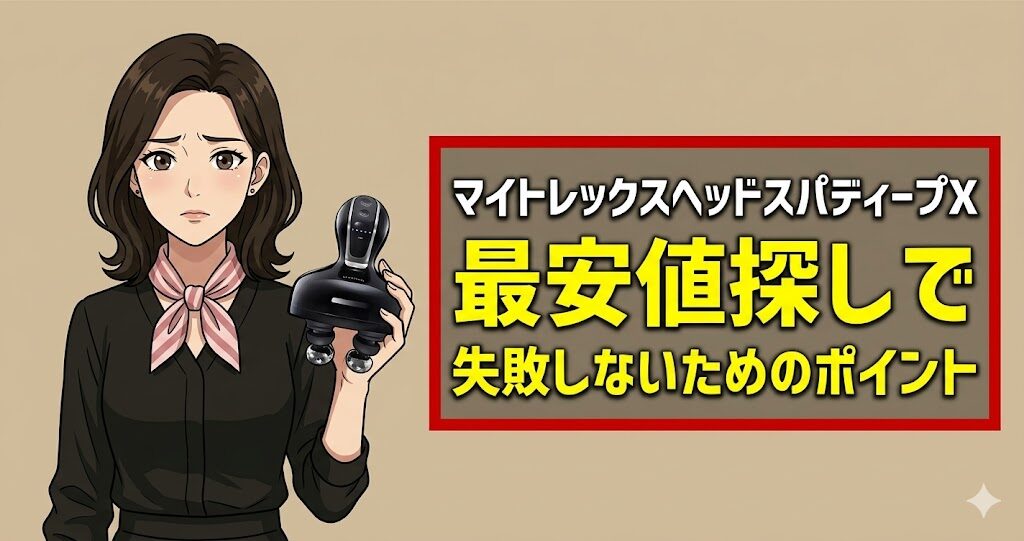 マイトレックスヘッドスパディープX最安値探しで失敗しないためのポイント