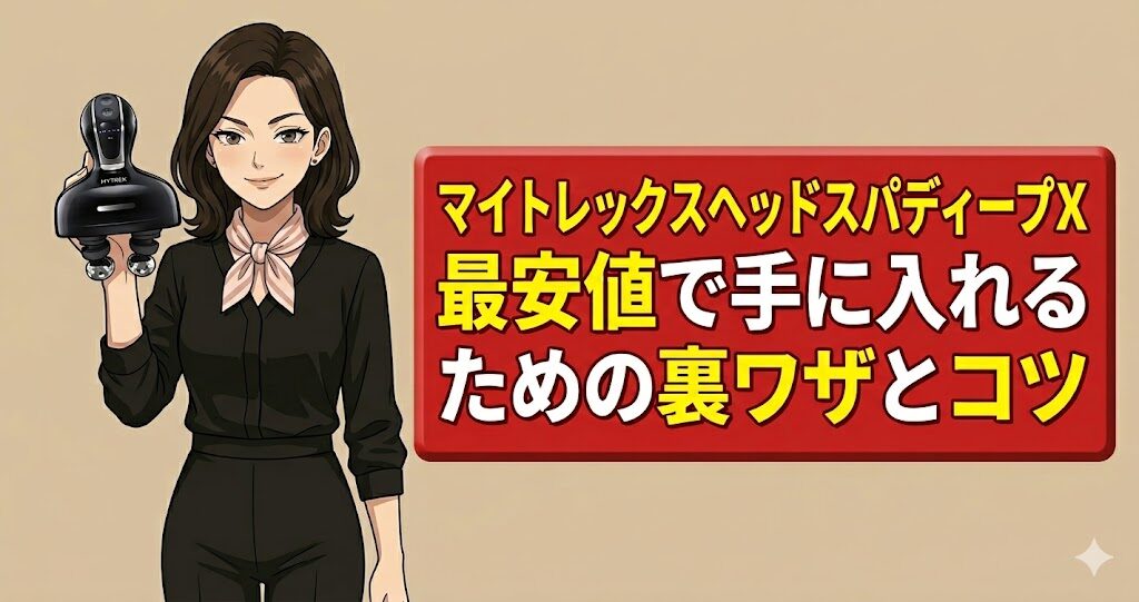 マイトレックスヘッドスパディープX最安値で手に入れるための裏ワザとコツ