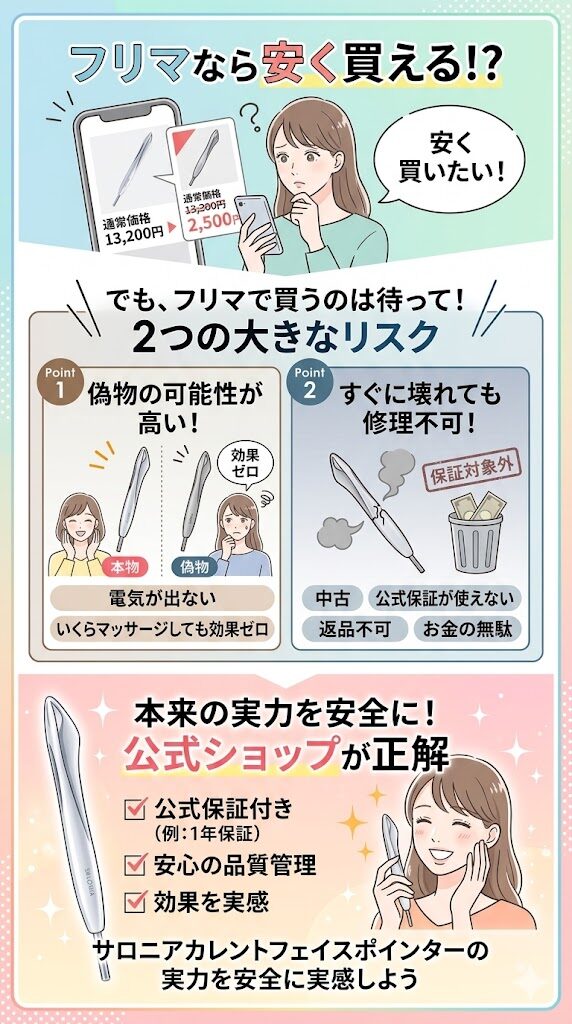 フリマは「偽物」や「故障のリスク大」でキケン