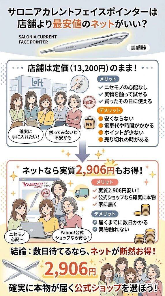 店舗で買うよりネットがいい？