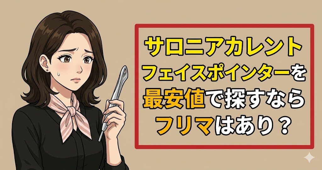 サロニアカレントフェイスポインターを最安値で探すならフリマはあり？