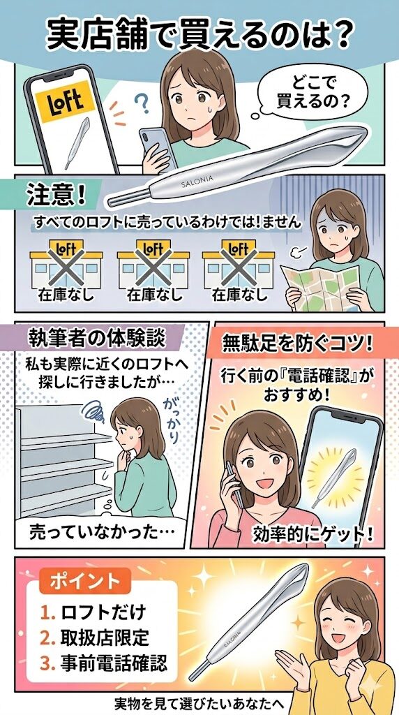 サロニアフェイスカレントポインターはロフトで売っている