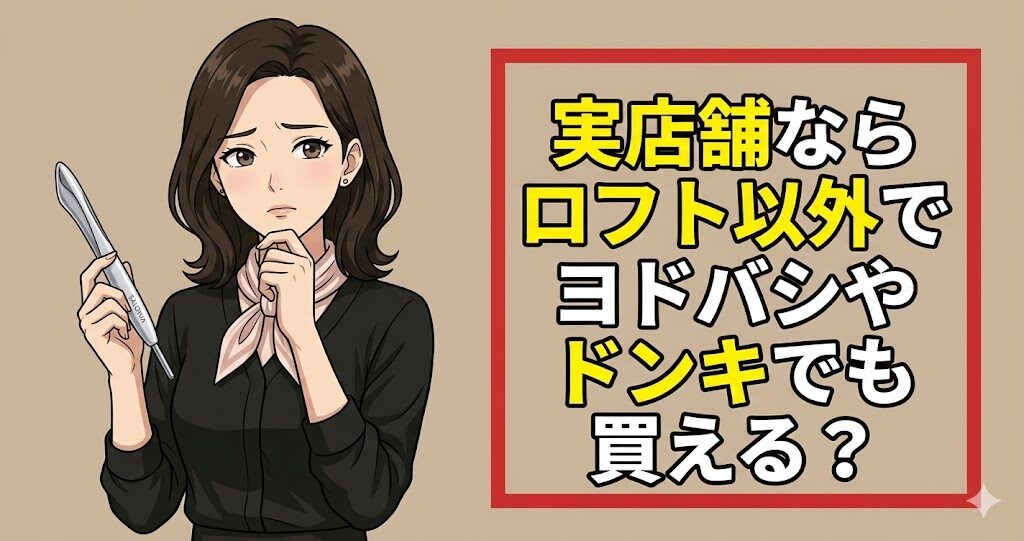 実店舗ならロフト以外でヨドバシやドンキでも買える？