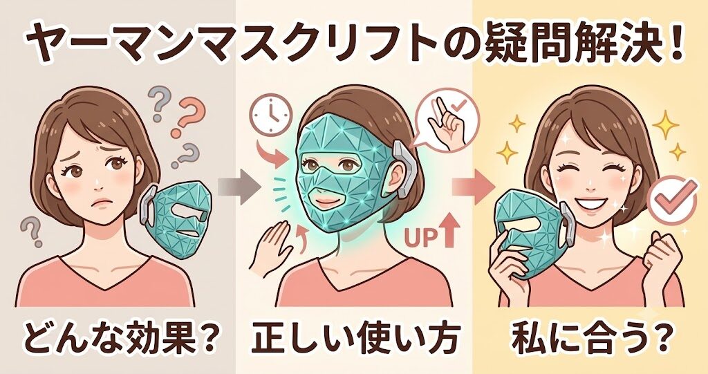 ヤーマンブルーグリーンマスクリフトの効果を知りたい人