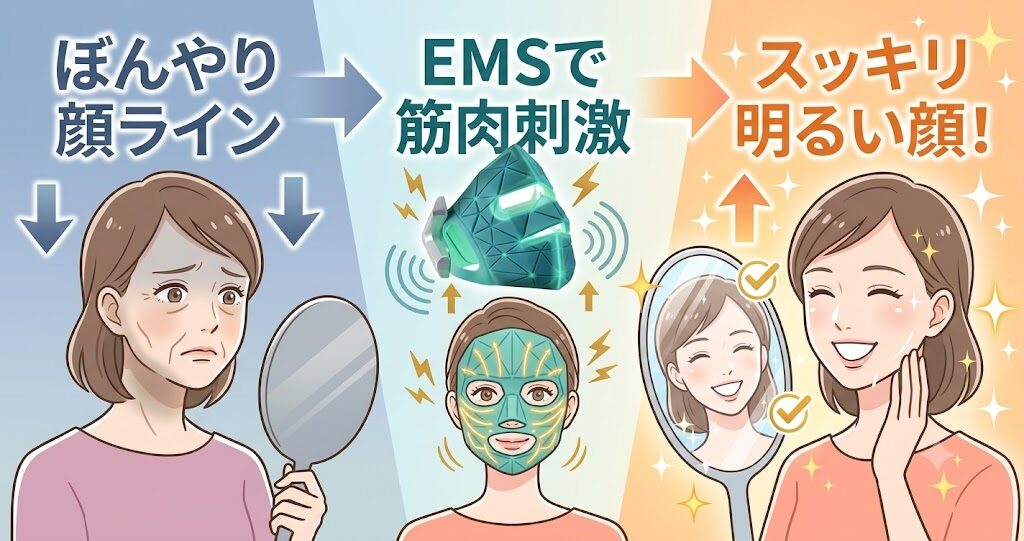肌を引き締めて気になる「もたつき」をスッキリ