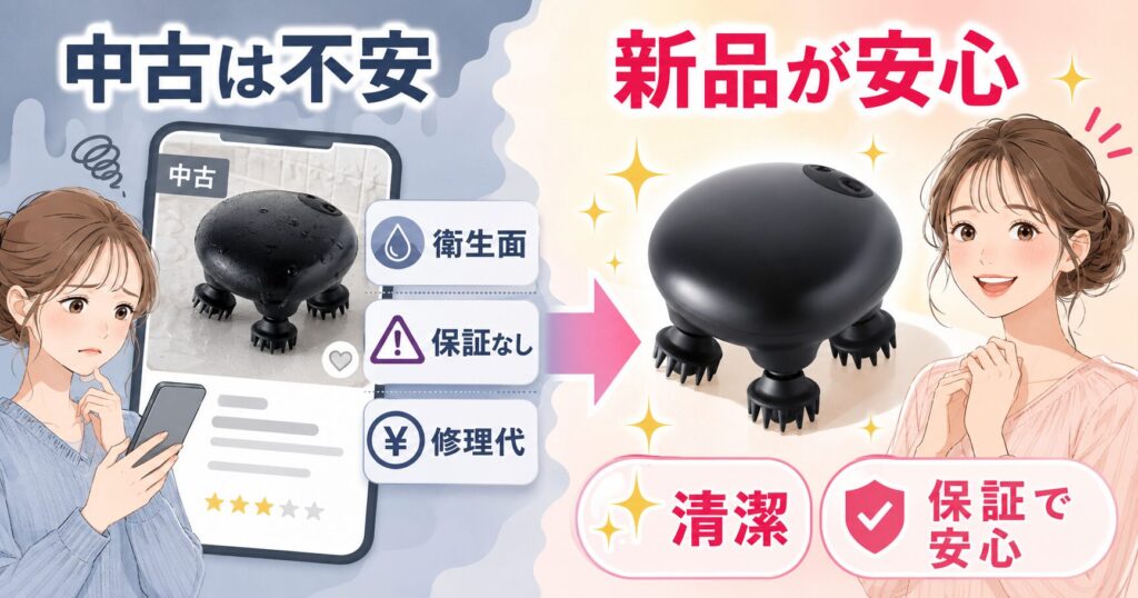 中古より新品が安心な理由