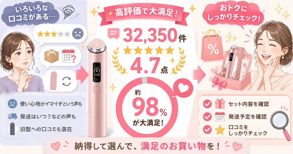Qoo10の高評価は約98％