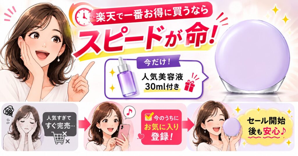 楽天セールは早めの準備が大事