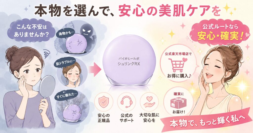 本物を選んで安心の美肌ケア