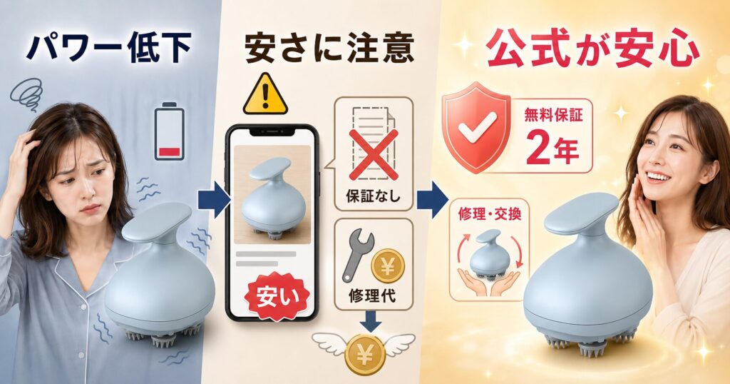 ミコラは公式購入なら2年保証