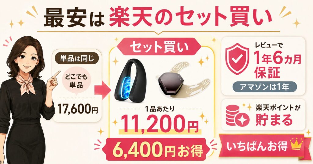 最安は楽天のセット買い
