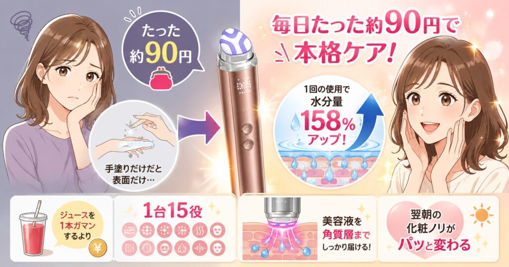 毎日約90円で本格スキンケア