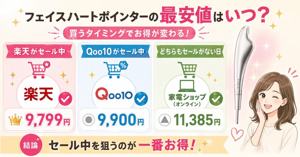 フェイスハートポインター最安値