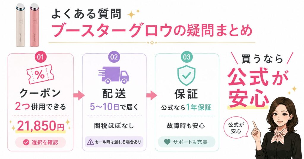 ブースターグロウのよくある質問