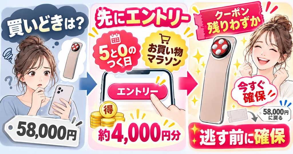 エレキリフト購入前に楽天の5と0のつく日・買い物マラソンへエントリー