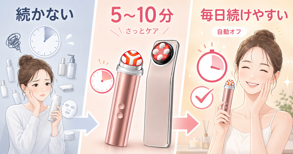 1回5分から10分のケア