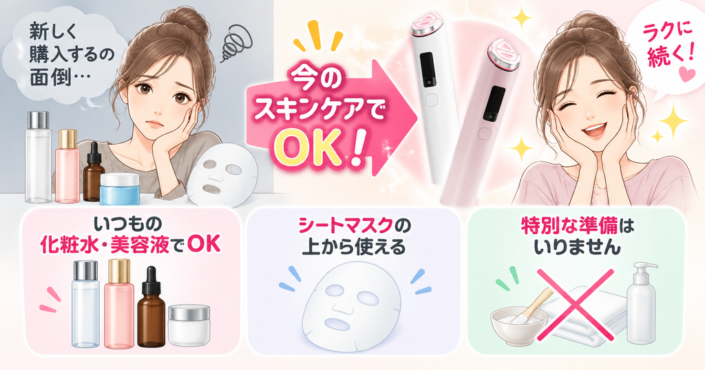 いつもの化粧水で続くケア