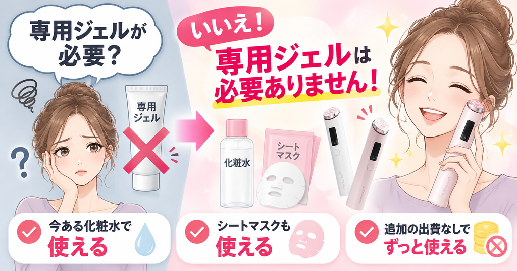 専用ジェル不要の使い方